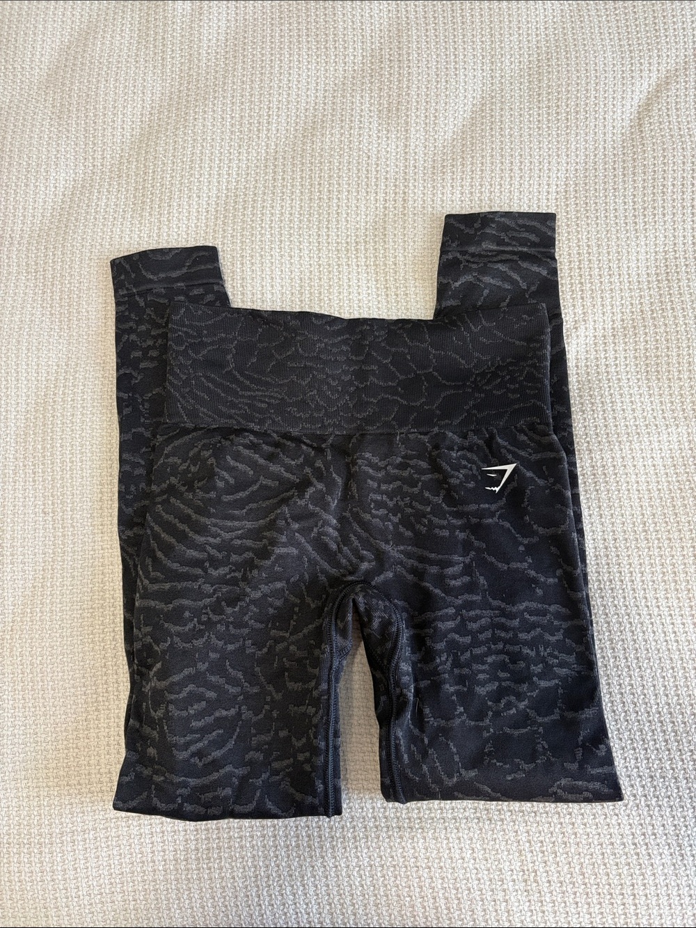 Gymshark Black Patterned High-Waist Leggings